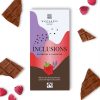 Ciocolată cu lapte crocantă cu zmeură și lavandă (90g) - imagine 2