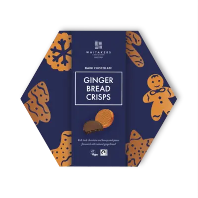 Ciocolată neagră crocantă cu turtă dulce (165g)