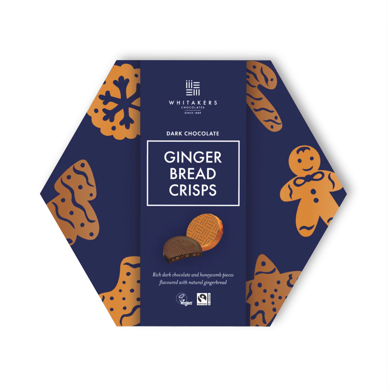 Ciocolată neagră crocantă cu turtă dulce (165g)