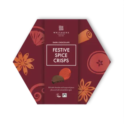Ciocolată neagră crocantă Festive Spice (165g)
